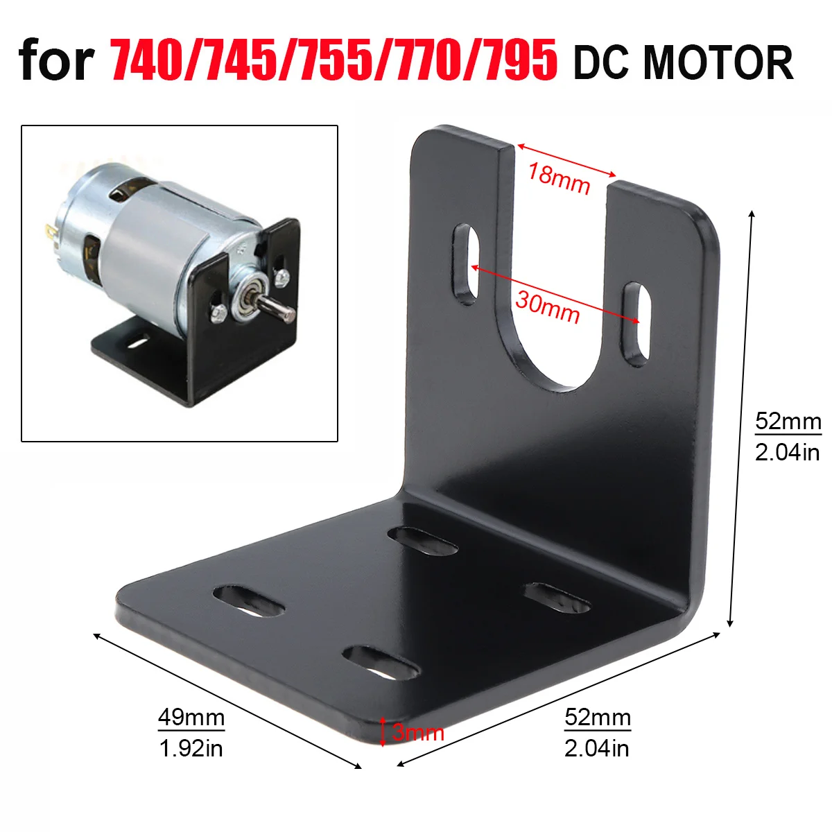 775 Motorhalterung, universelle Befestigungs-Montagehalterung für 750/755/775/795/895 Gleichstrommotoren, Nema 17 28/35/42 Schrittmotor