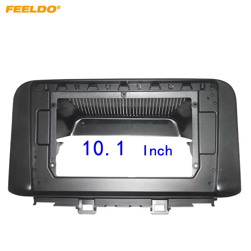 

FEELDO Car Audio Fascia Frame Adapter For Hyundai Kona 10.1" Big Screen 2DIN Dash Fitting Panel Frame Kit #HQ6715