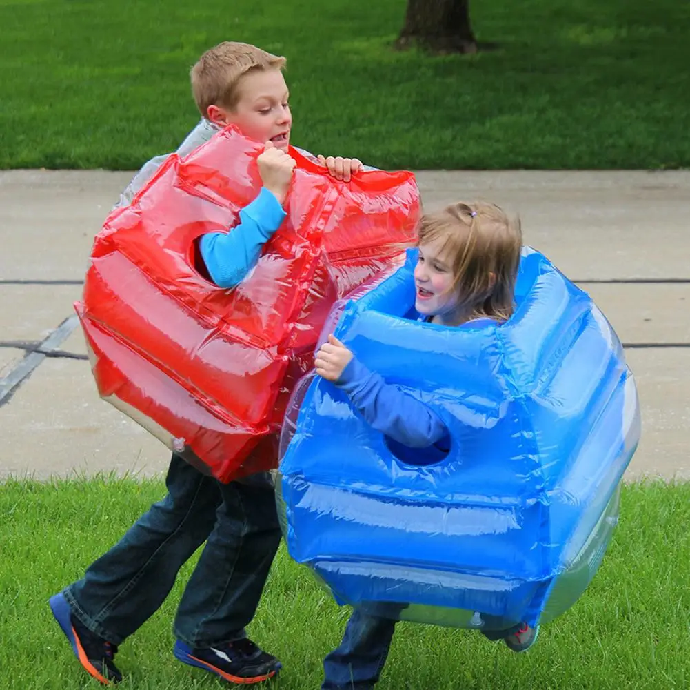 PVC Iatable Kids Body Sumo Bumper Bubbles Ball Children Interesting Outdoor Sports Fitness Sensory Training Games Toys 2Pcs