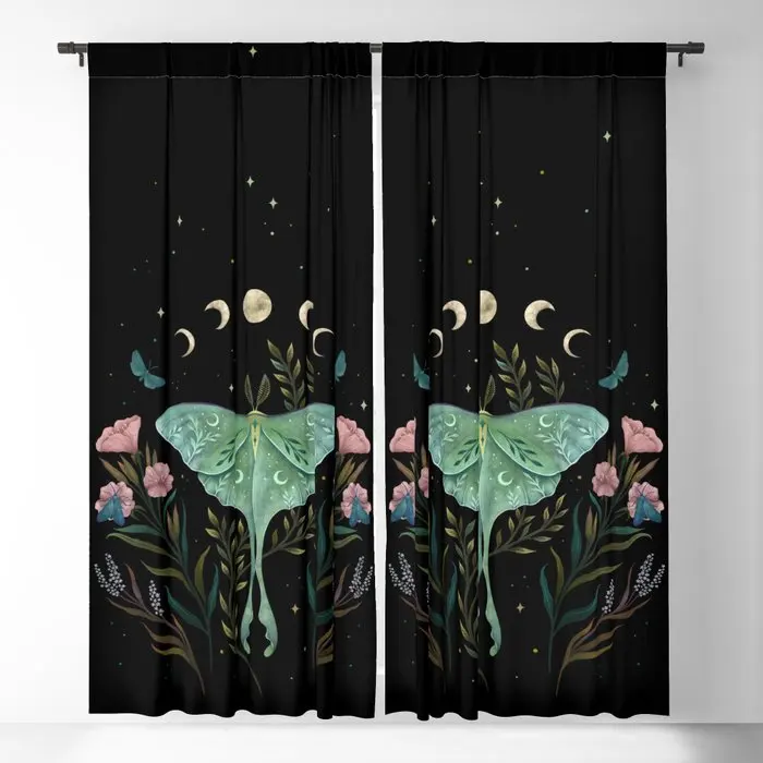 

Luna And Forester Blackout Curtains 3D Print Window Curtains For Bedroom Living Room Decor Window Treatments