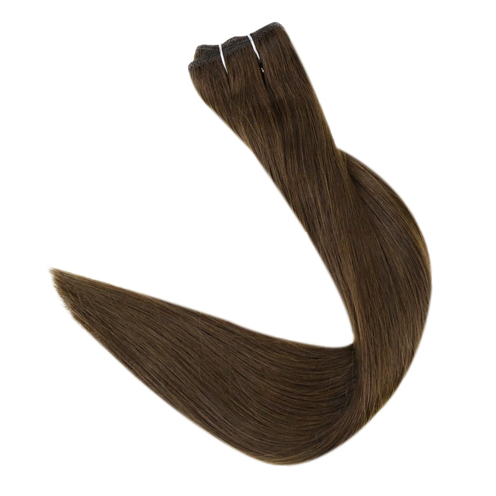 Volledige Shine Menselijk Haar Inslag Extensions Haar Bundels 100G Sew In Zijdeachtige Rechte Remy Huid Dubbele Inslag Voor Salon
