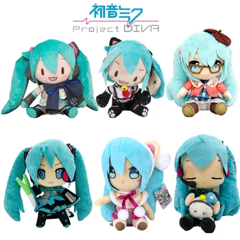 25-32cm Anime japonés juguete de peluche Hatsune Miku muñeco de peluche almohada suave muñeca futura lindo regalo de Navidad para niños