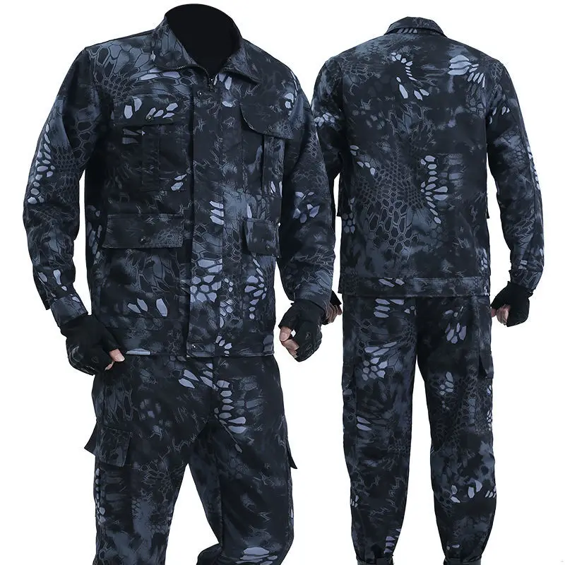 Outdoor Camouflage Suit 2021 New Spring And Autumn Men\'s Labor Protection Suit Welder Wear-resistant Overalls