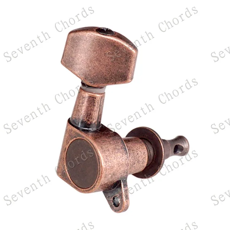 1 Set Bronze-Kupfer-Stimmwirbel für E-Gitarre und Akustikgitarre, Stimmmechaniken, Saiten, Knöpfe, Stimmapparate, Zubehörteile – Detail 4