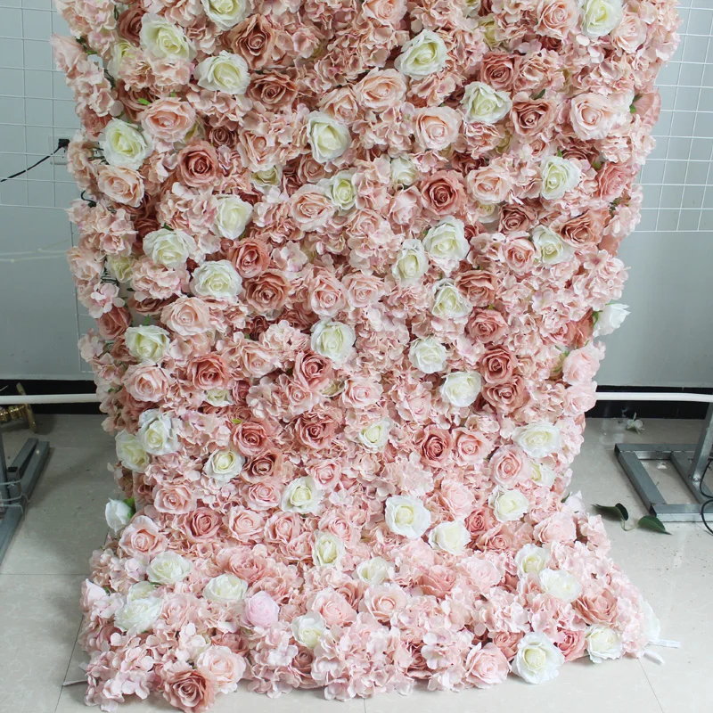 

SPR Free Shipping 1.2*2.4m/pc roll up flower wall wedding backdrop artificial flower table centerpiece arrangement decorative