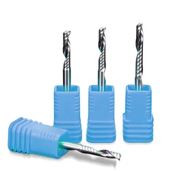 JR Imported material 5A Right-handed up-cut single-edged spiral milling cutter, acrylic PVC CNC engraving machine cutting tool