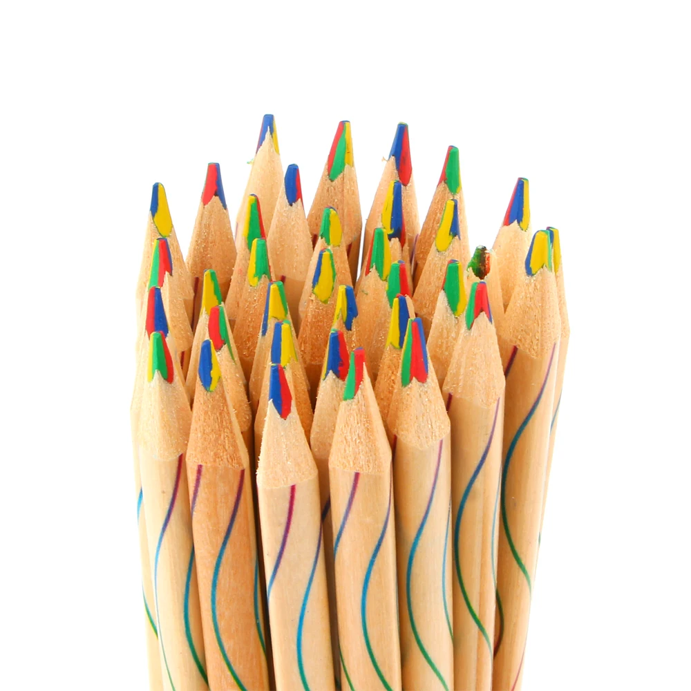 Lápices de colores profesionales para niños, lápices de colores, madera, arcoíris, Juego de dibujo, pintura, 10 unidades por lote