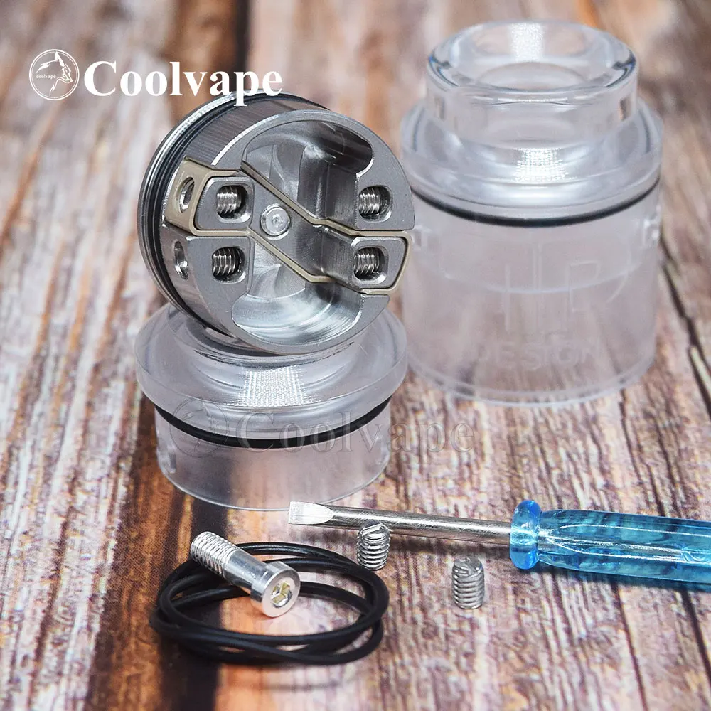 Coolvape QP KALI V2 RDA Đường Kính 25Mm Vape Xe Tăng Atomizer Phù Hợp Với 510 Sợi Bản Mod VS Fatality Juggerknot Mini RTA HAKU VENNA V2 Rda