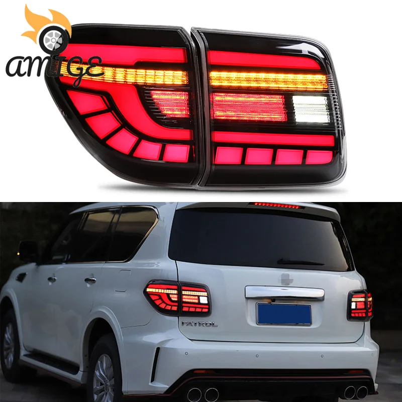 

Car LED Taillight Tail Lights For Nissan Patrol Y62 2008 - 2019 Rear Fog Lamp Brake Light Reverse Dynamic Turn Signal