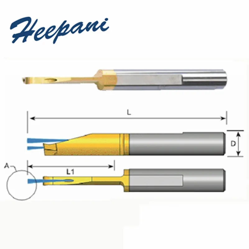 MVR Tungsten steel end cutting depth groove cutter MVR6 B2.0 L22 boring cutter cnc precision lathe cut off micro grooving tool