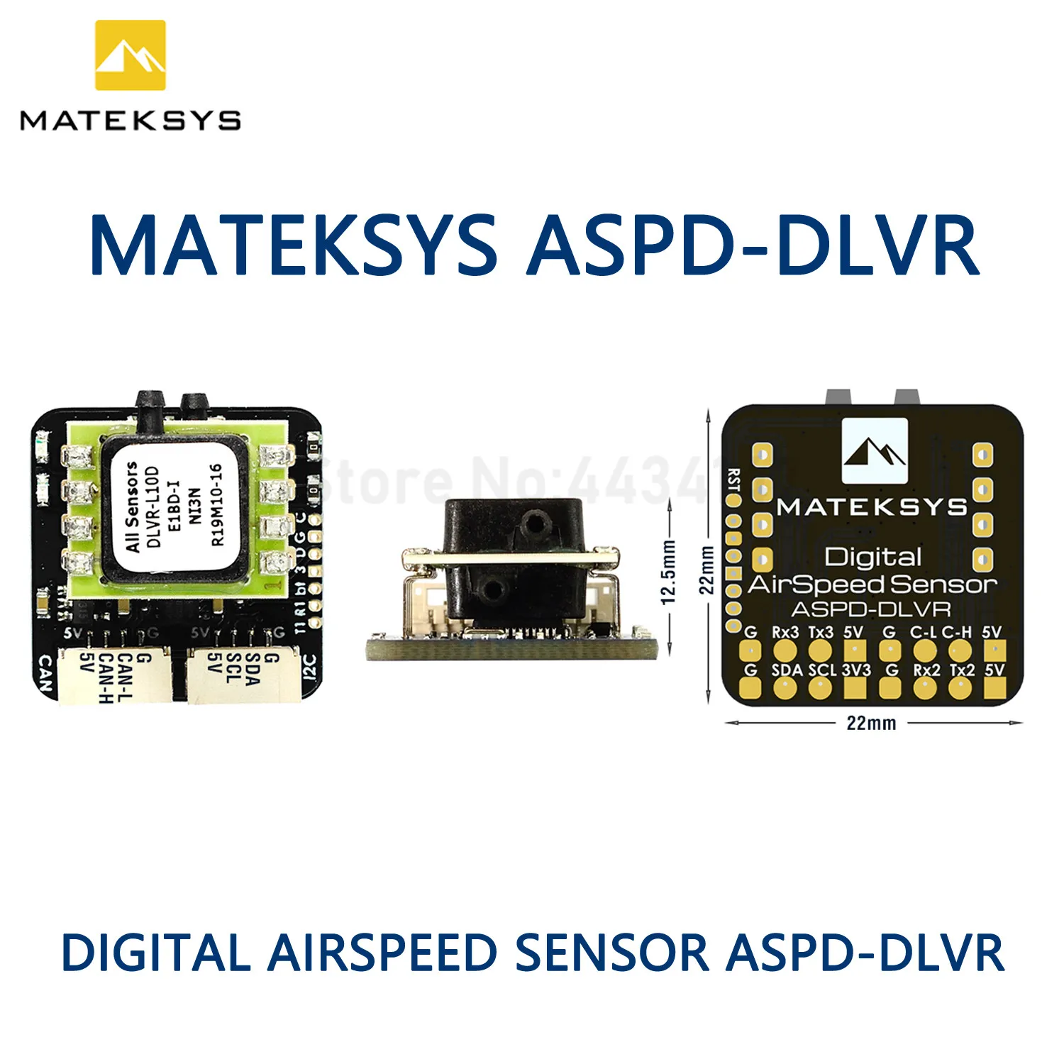 Matek ASPD-DLVR DIGITAL AIRSPEED SENSOR for RC FPV Racing Freestyle Airplane Drone F765-Wing Fix-Wing Flight Controller