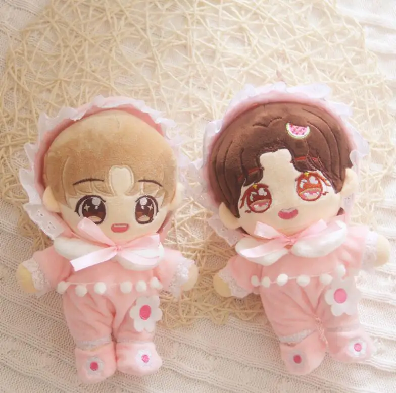 22cm  Doll Clothes for kpop doll accecoire Hat Plush Toys Soft Skirt Sweater Play House Dolls Accessories for Doll Gifts