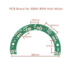 PCB board for E-bike 500W Geared Hub Motor BPM Control Green Part for Hall sensor wiring Diagram