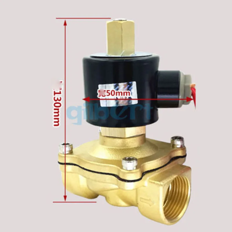 

DC12/24V AC110/220V 1" BSPP Normally Open Flow Pore 25mm Brass Gas Oil Water Solenoid Valve