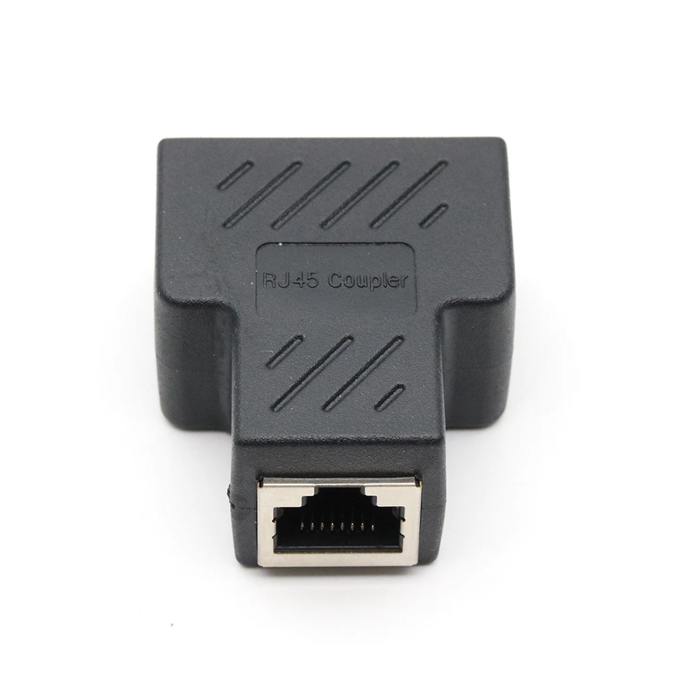 xintylink 1 to 2 ways rj45 female splitter connector lan rg rj 45 cat6 cat5e cat5 stp shielded ethernet network cable adapter
