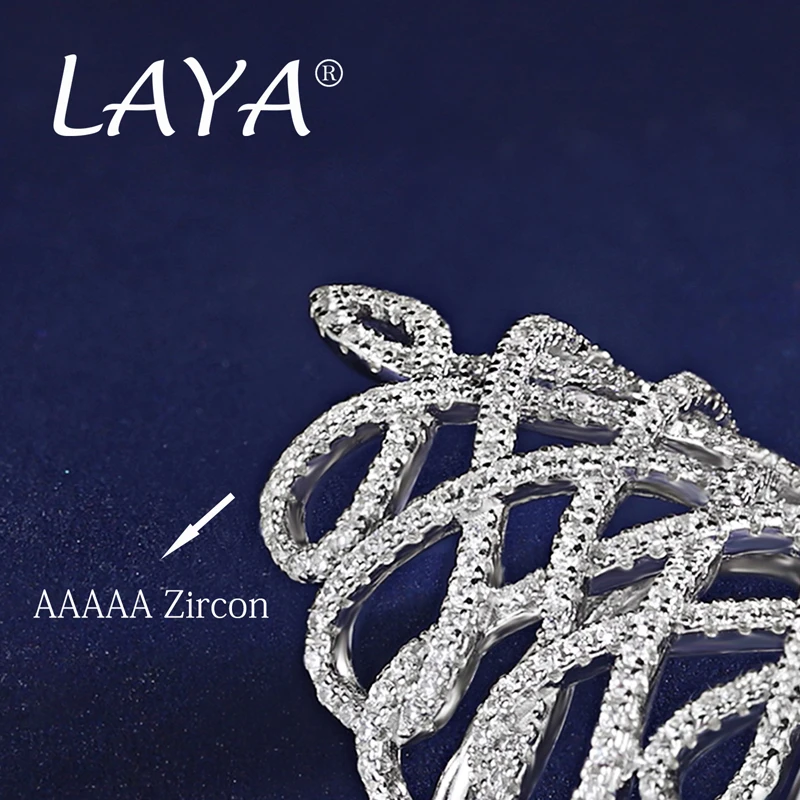 925 Sterling Silver Fashion New Style High Quality Zircon Multi-Line Irregular Design  Ring For Women\'s Wedding Luxury Jewelry