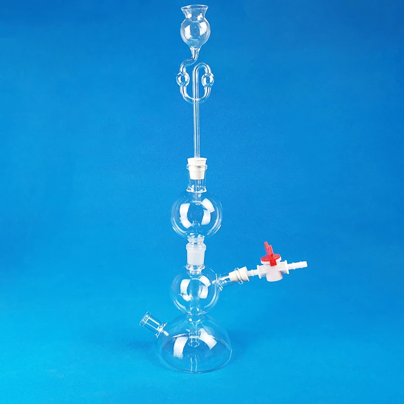 

250ml Kipp's Apparatus, Hydrogen Generating Glass Device, Gas Generating Device Lab Supplies