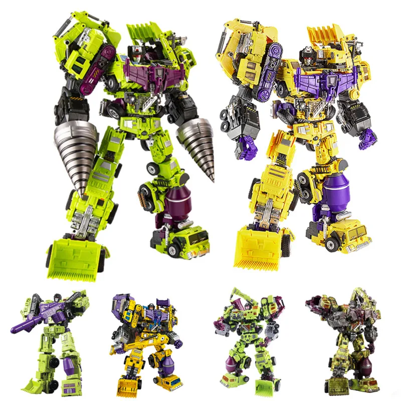 

Car Excavator Robot JINBAO Devastator NBK Weijiang GT G1 Transformation Action Figure KO Model Toy Deformation 6IN1 Truck Figma