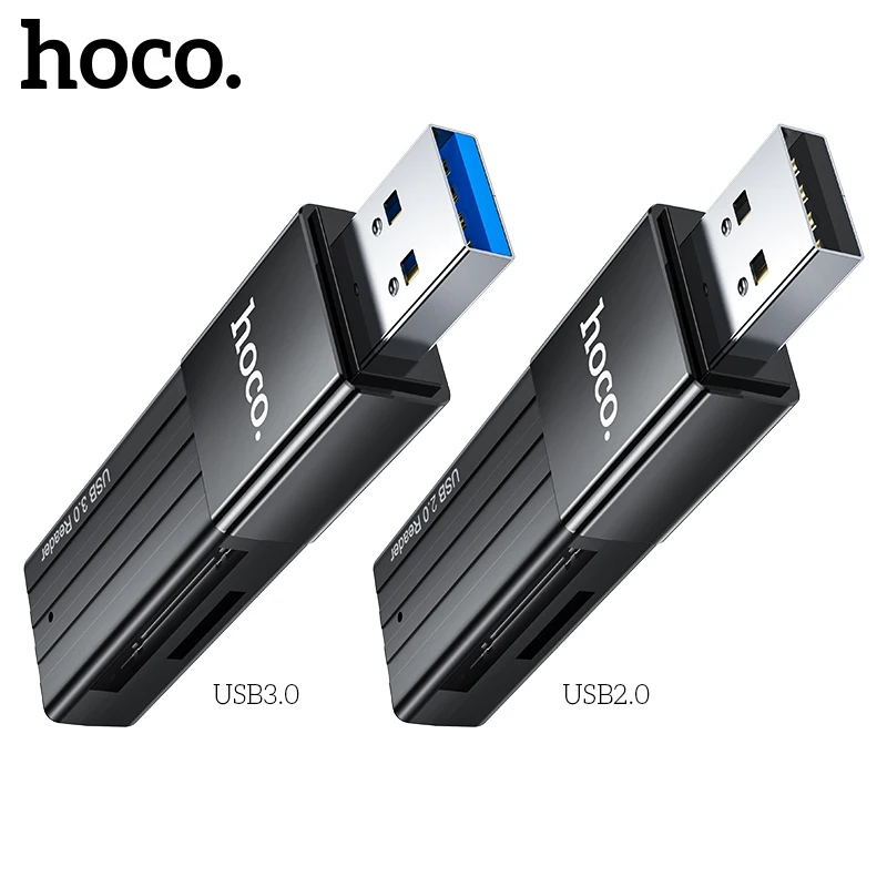 Hoco 2 1 USB 3.0 2.0 SD/TF 카드 메모리 리더 카드 USB 작가 어댑터 플래시 드라이브 노트북 액세서리