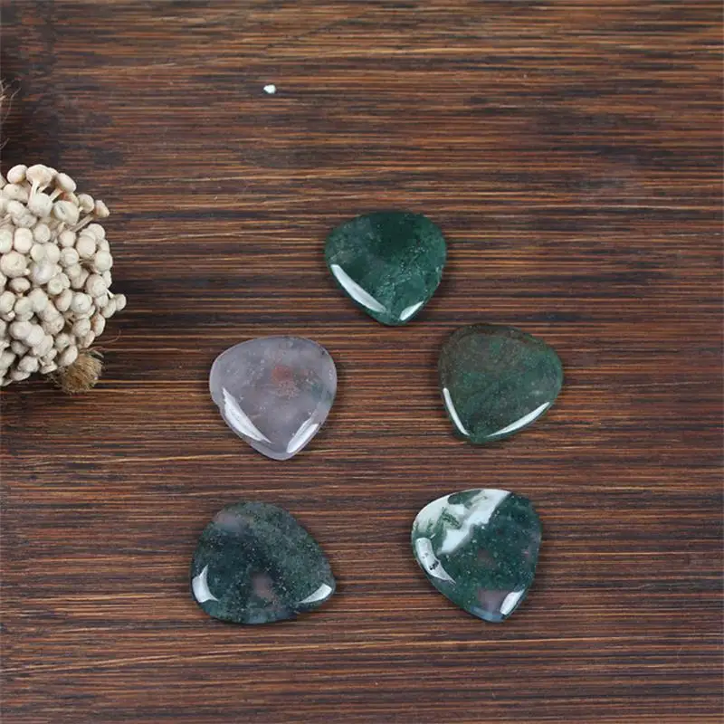 Natural Colored Gemstone Guitar Piece Pendant Hot Selling Guitar Picking Tool Guitar Pick