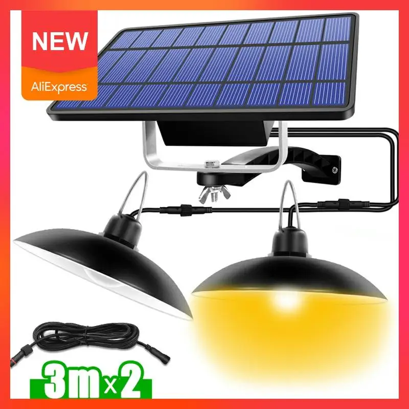 ltoon dupla cabeca solar luz pingente ao ar livre lampada solar interior com linha quente branco branco iluminacao para acampamento jardim casa quintal 01