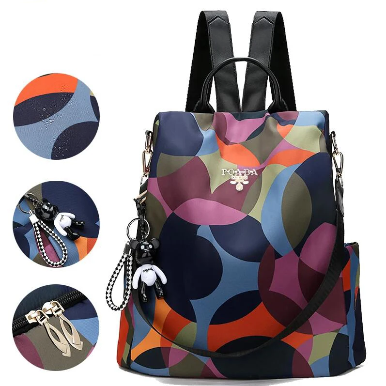 Fashion Backpack Women Oxford Cloth Shoulder Bags School Bags for Teenage Girls Light Ladies Travel Backpack Mochila Feminina