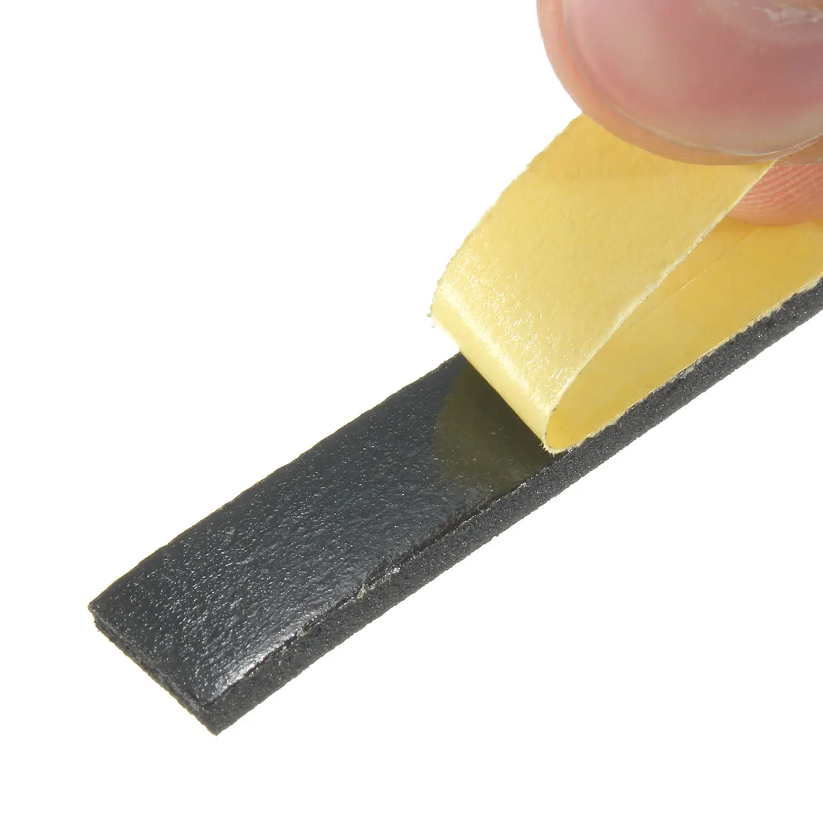 5M 10M 2mm/3mm Single Sided Adhesive Waterproof Weather Stripping Foam Sponge Rubber Strip Tape For Window Door Seal Strip