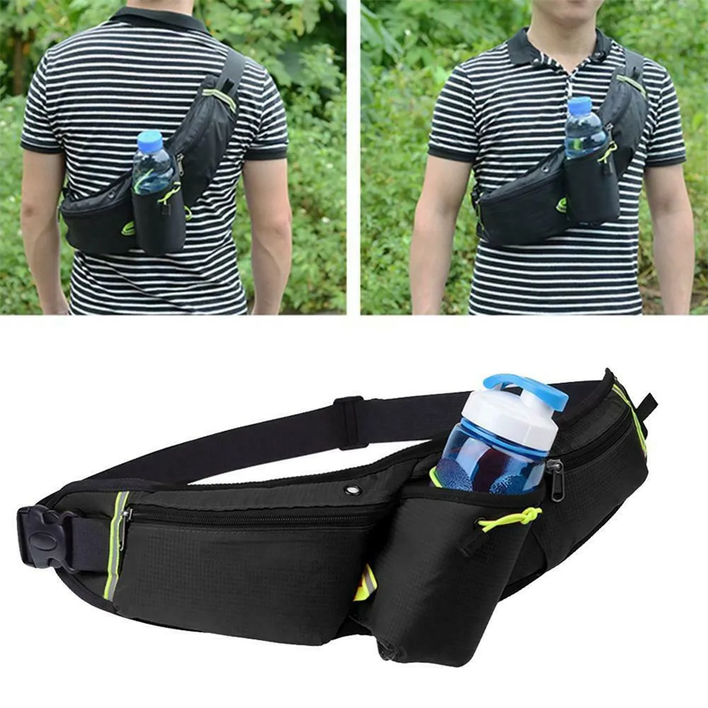 Riñonera para correr, cinturón deportivo impermeable, bolsa de gimnasio, cinturón de hidratación ligero portátil, botella de agua, paquete de cintura para cadera