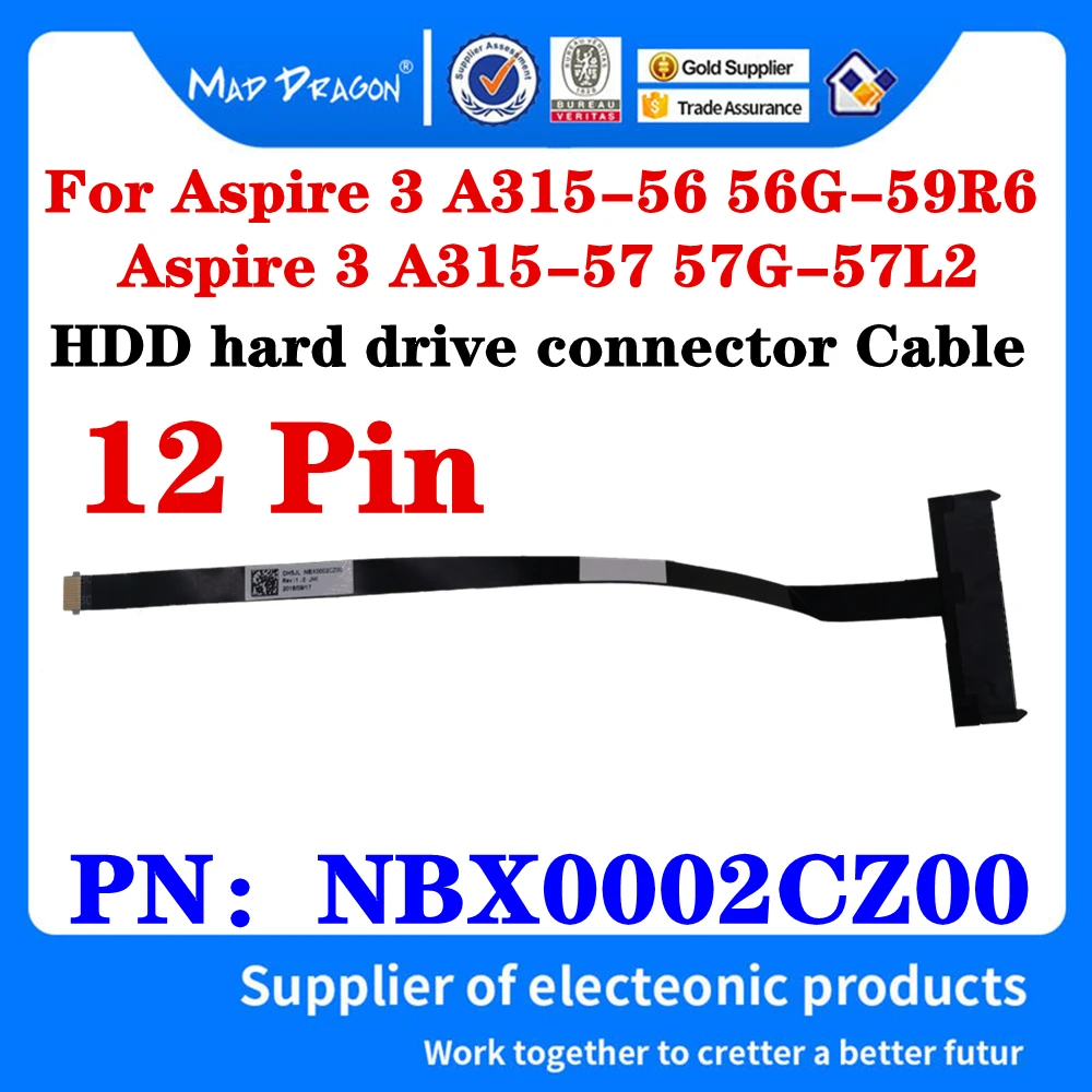 New Original NBX0002CZ00 For Acer Aspire 3 A315-56 56G-59R6 A315-57 57G-57L2 Laptop Hard Drive Adapter HDD SSD Connector Cable