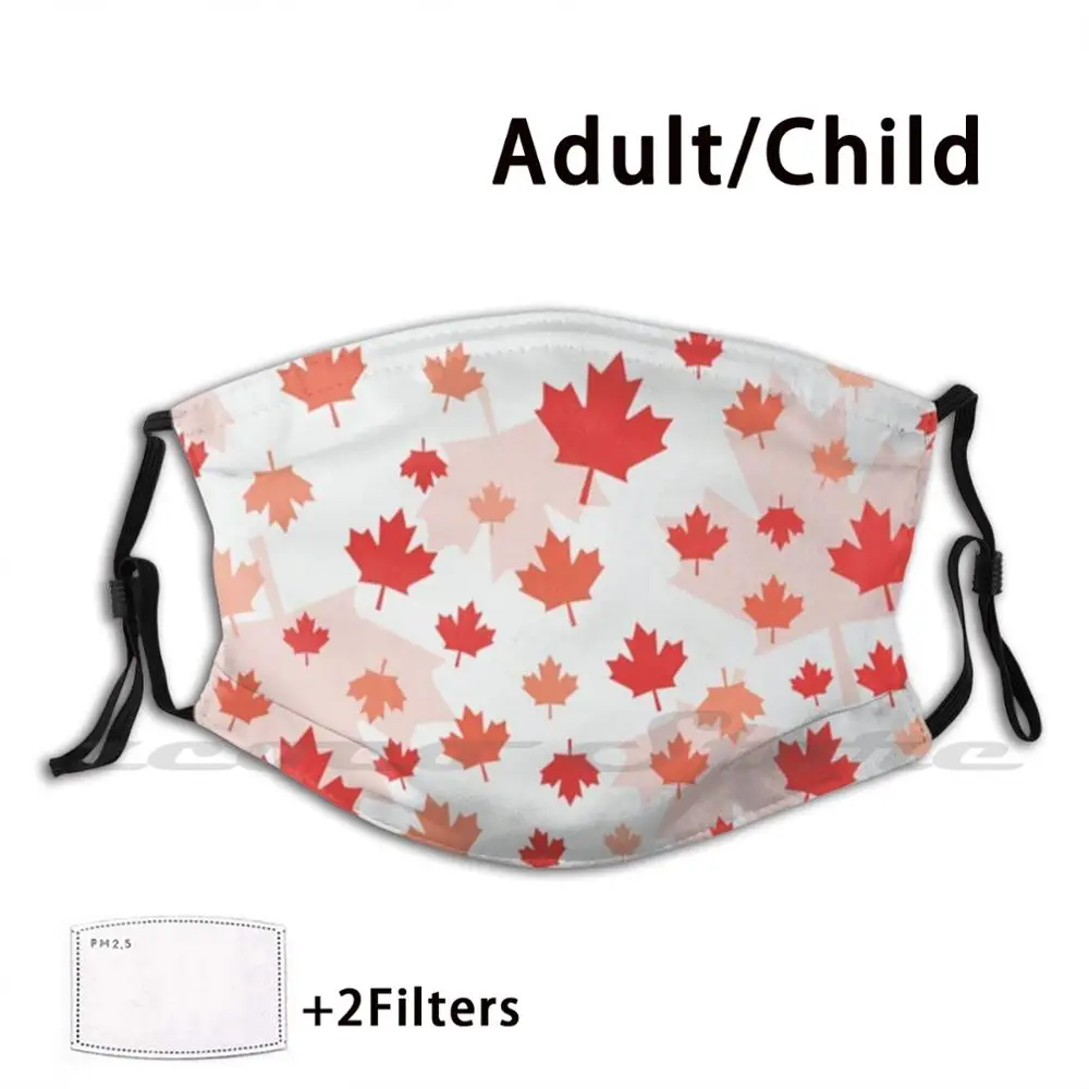 Canadian maple leaf bandeira máscara facial diy lavável filtro pm2.5 boca trending ficar seguro usar uma cada venda doação