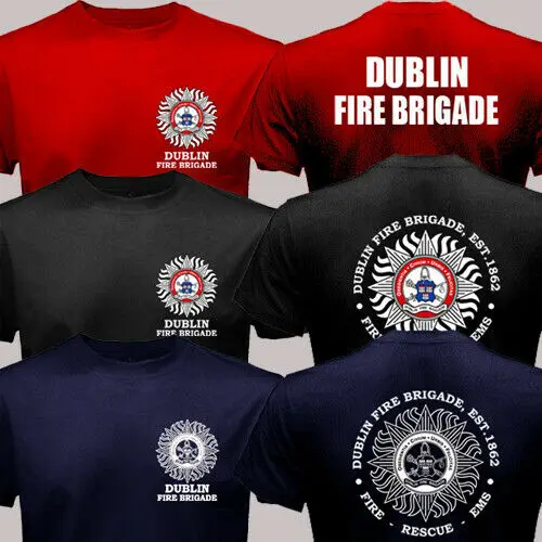 Dublin Fire Brigade Irish Firefighter Fire Department T-shirt