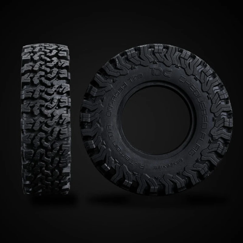 DJ 1/10 1.5 inch 87mm RC Crawler All-Terrain Tires Off-Road Rubber Rocks Tyres For Bronco Defender Axial SCX10III RC4WD Car Part