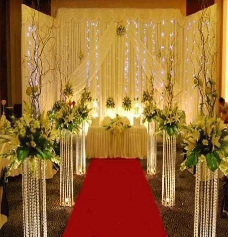 120cm tall )Wedding Road Lead Flower Stand Arrangement Table Centerpiece Metal Gold Plating Weddings Geometric Centerpiece Stand
