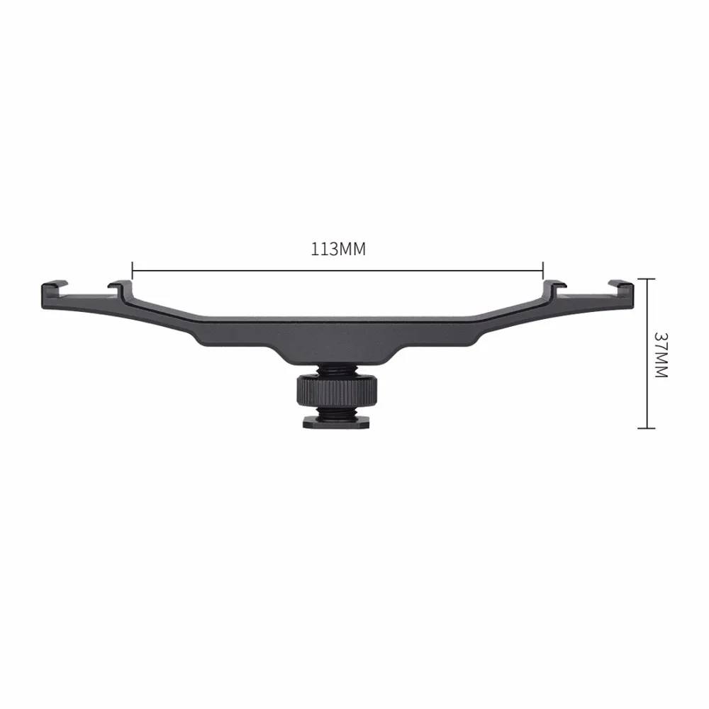 Triple/Doppel Kalt/Heißschuh Adapter 1/4 "Montage Verlängerung Bar Video Halterung für Canon für Nikon stativ Kamera Licht Mikrofon – Detail 31