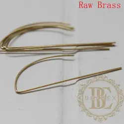 DIY Supply Finding-30 Pieces Raw Brass Plated on Steel Earring Wire - 51x20mm (3826C-V-246)