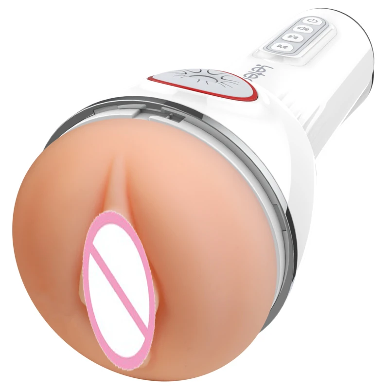 Leten Automatic Masturbator Cup for Male Double Airbag Clip Suck Vibrating Vagina Pocket Pussy Blowjob Stroker Sex Toys for Men