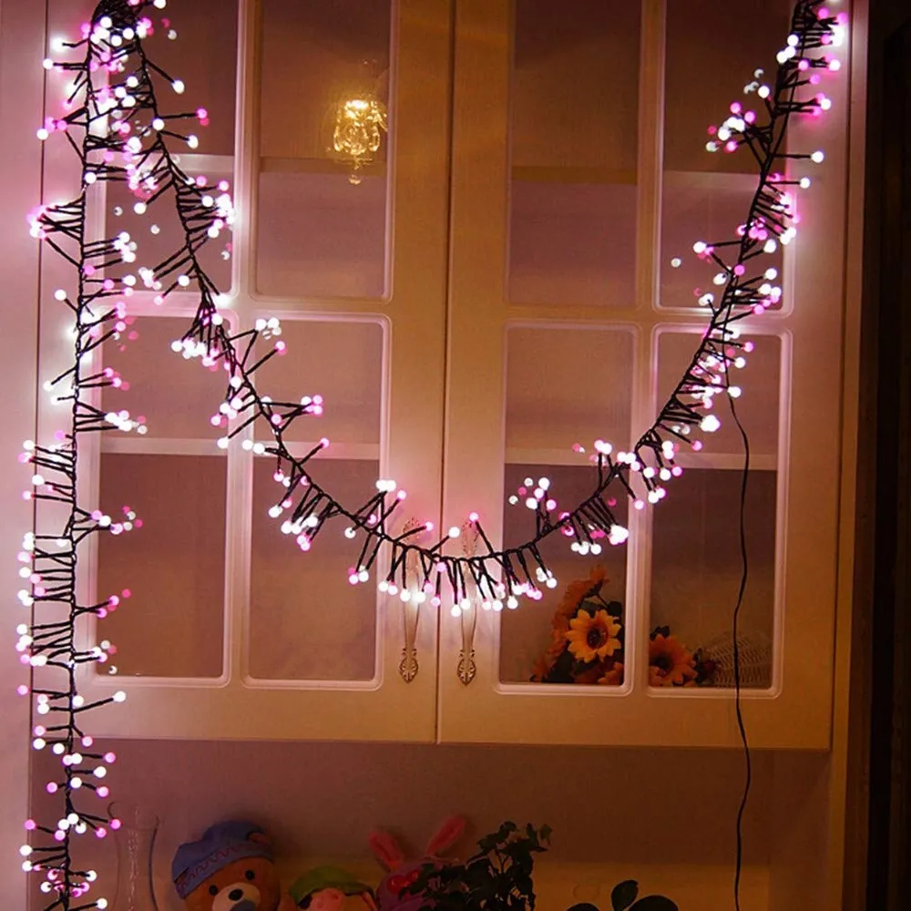 

8 Modes 400leds warmwhite and pink Waterproof OutdoorString Lights for Rooms, Holiday, Christmas, Birthday