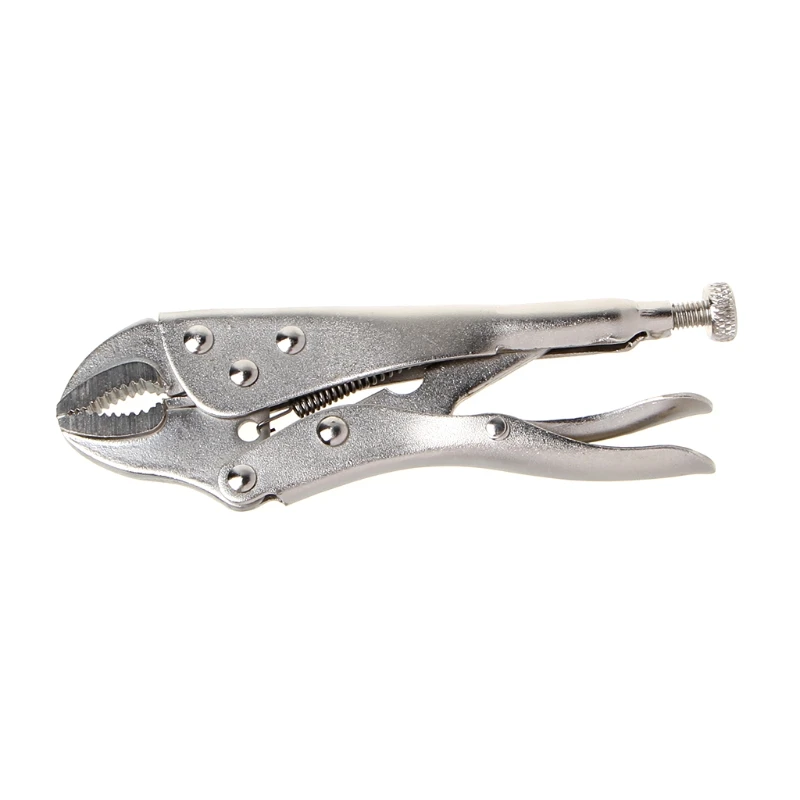 5 Inch Locking Pliers Ground Mouth Straight Jaw Lock Clamp Hand Tools L4MB