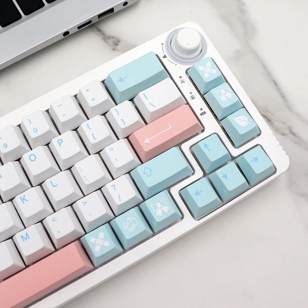 GMK-KEY Noel Dye Subb Keycaps PBT Cherry Profile Jerman Perancis Italia Spanyol Inggris ISO Key Caps untuk TKL GK61 96 GMMK MX Keyboard