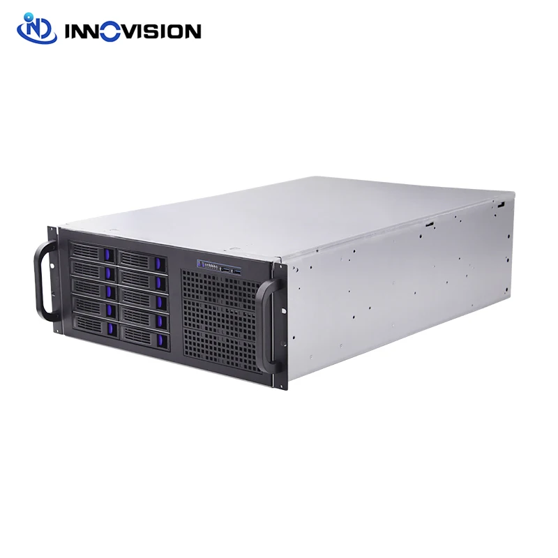 Imagem -02 - Harddisk Storage Server Chassis 10 Bays Hot Swap 4u Suportando 12x13 Motherboard Alta Densidade