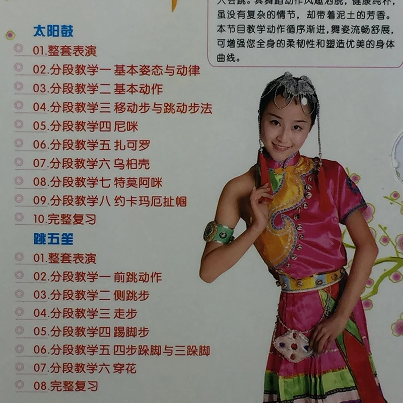 Chinese National Characteristic Cultural Dance Video DVD Disc Box Set China Jino Dancing Lessons Tutorials Course Of Study Disc