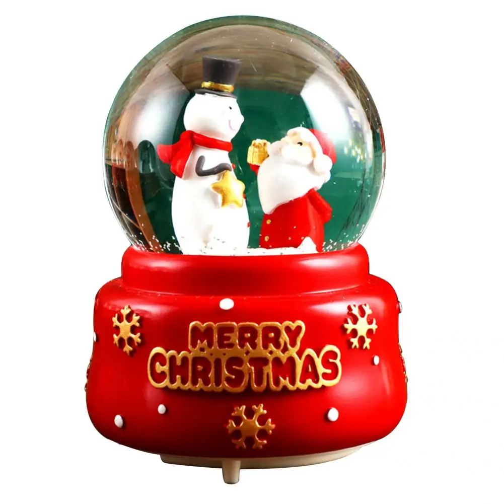 Multi-purpose Desktop Decor 3D Cartoon Christmas Music Box Ornament Girl Gift