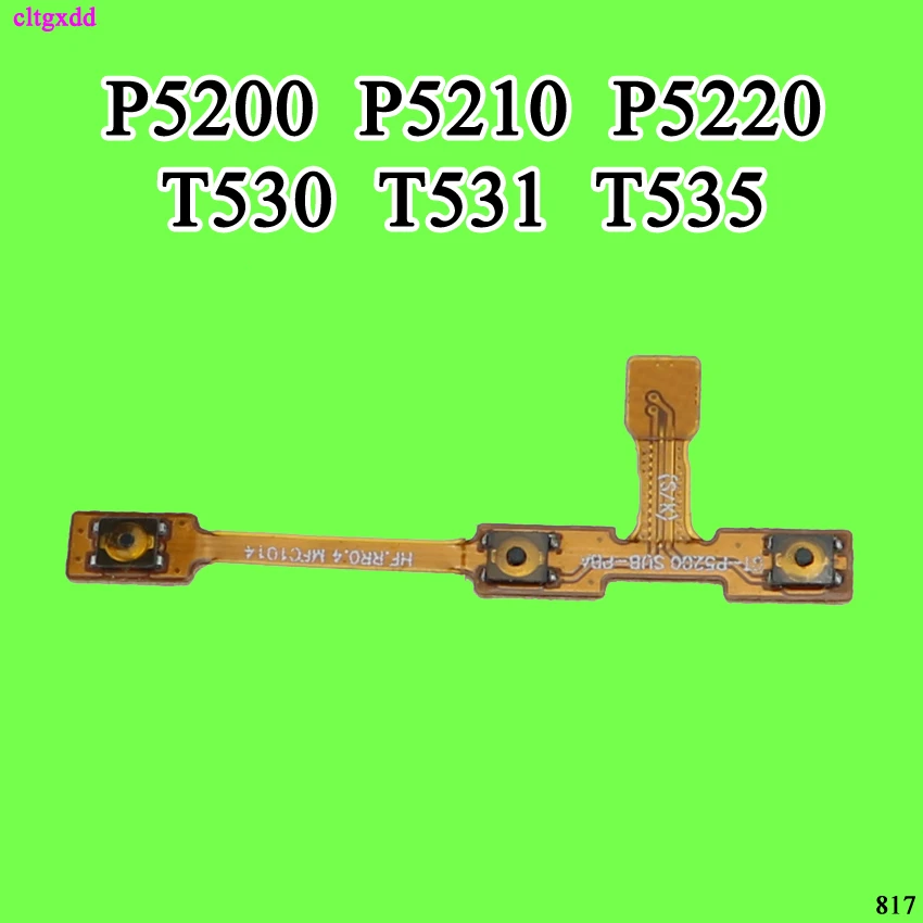 1X Power Volume Button Key Flex Cable Replacement Parts For Samsung Galaxy Tab 4 T530 T531 T535 Tab 3 10.1 GT-P5200 P5210 P5220