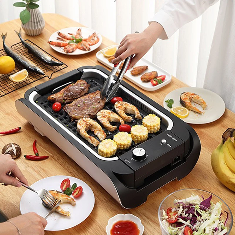 DYSK-S140 Household Barbecue Pan Multifunctional Smokeless Barbecue Grill 1400W Aluminum Alloy Pan Barbecue 220V 50Hz