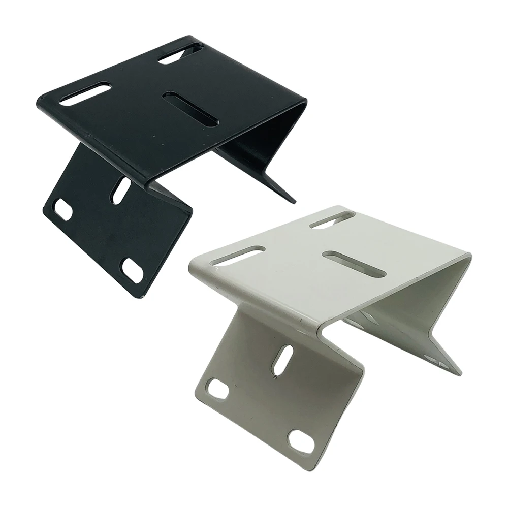 

90 Degree Metal Steel Angle Bracket, Wall Corner Brace Joint Mount for CCTV Surveillance Camera, Black or White Color