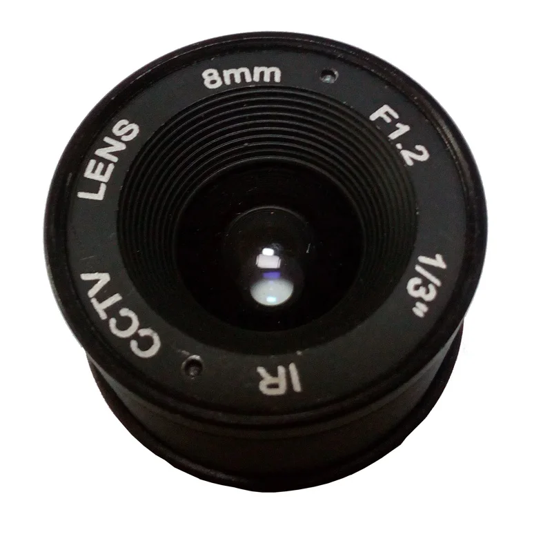 JIENUO CCTV Cammera Lens 8mm CS Lens for HD Security Cam F1.2  Image Format 1/3 Image Format Surveillance HD Cam 8mm Len