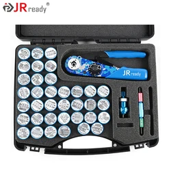 JRready Crimp Kit NEW-AS2 (M22520/2-01) Indent Crimper & 36 K series Positioners,Universal Positioner,G125 Go-nogo Gage