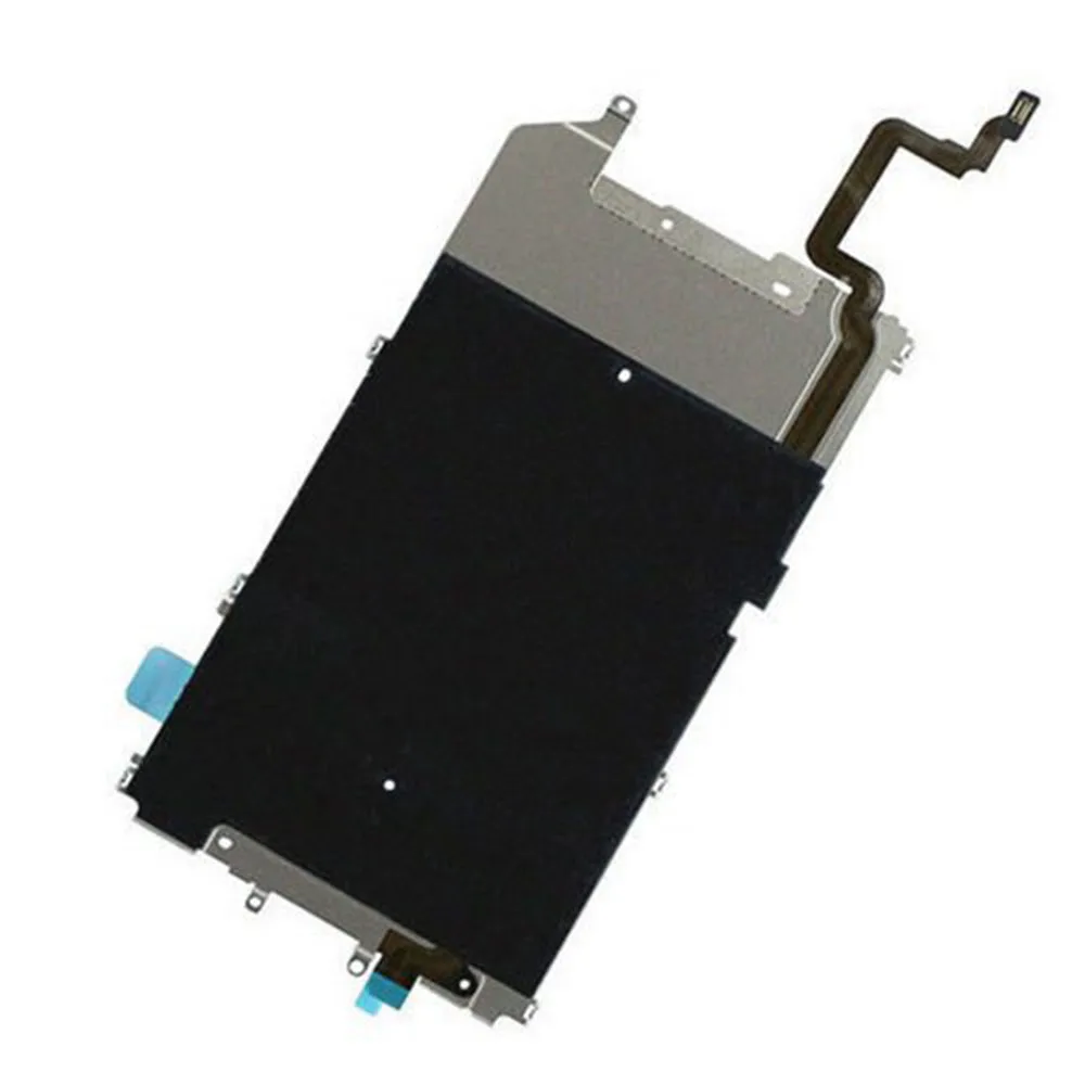 For iPhone 6 6 Plus LCD Screen Back Metal Plate Shield with Home Button Expand Flex Cable Preinstalled Replacement Part