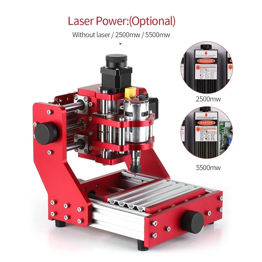 Mini CNC Router 1310 CNC Metal Engraving Milling Machine Kit PCB Wood Milling Laser Machine Engraver with ER11 Collet