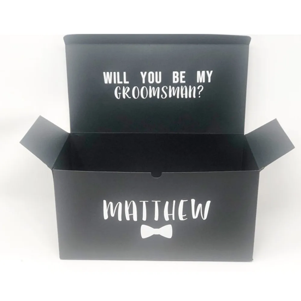 

Groomsman proposal box will you be my best man groomsmen proposal box father of the bride groom gift box Wedding gift boxes